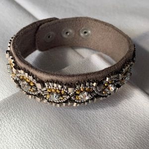 Stella and Dot Faye Embroidered Bracelet. NWOT